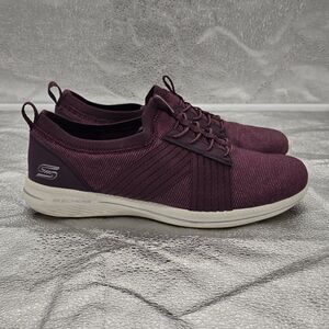 Skechers Flex City Pro Slip On Memory Foam Air Cooled Sneakers Burgundy Size 9